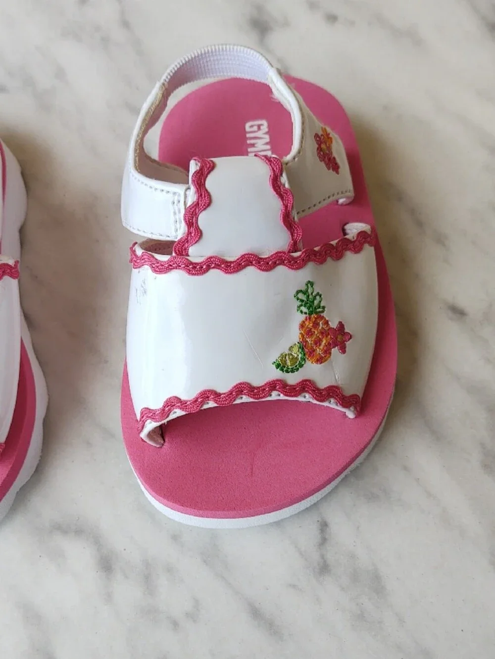 Gymboree Toddler Girls Summer Sandals Pineapple Strawberry Flower Platform Sz 1